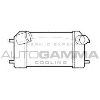 Intercooler, échangeur AUTOGAMMA 104486