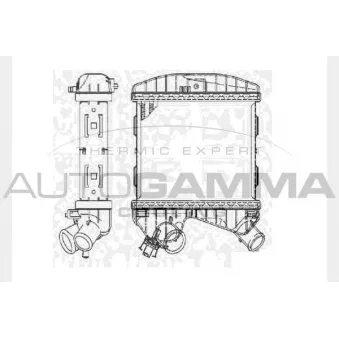 Intercooler, échangeur AUTOGAMMA 104487