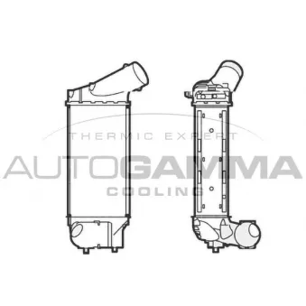 Intercooler, échangeur AUTOGAMMA 104490