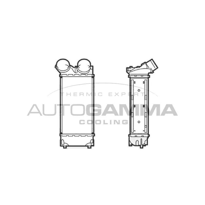 Intercooler, échangeur AUTOGAMMA 104491