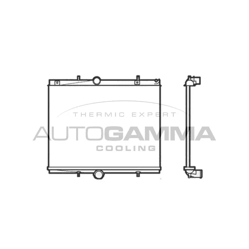 Radiateur, refroidissement du moteur AUTOGAMMA 104503
