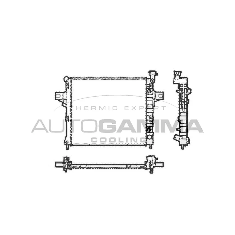 Radiateur, refroidissement du moteur AUTOGAMMA 104519