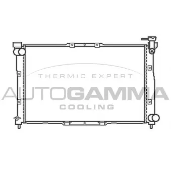 Radiateur, refroidissement du moteur AUTOGAMMA 104522