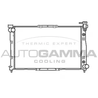 Radiateur, refroidissement du moteur AUTOGAMMA 104523