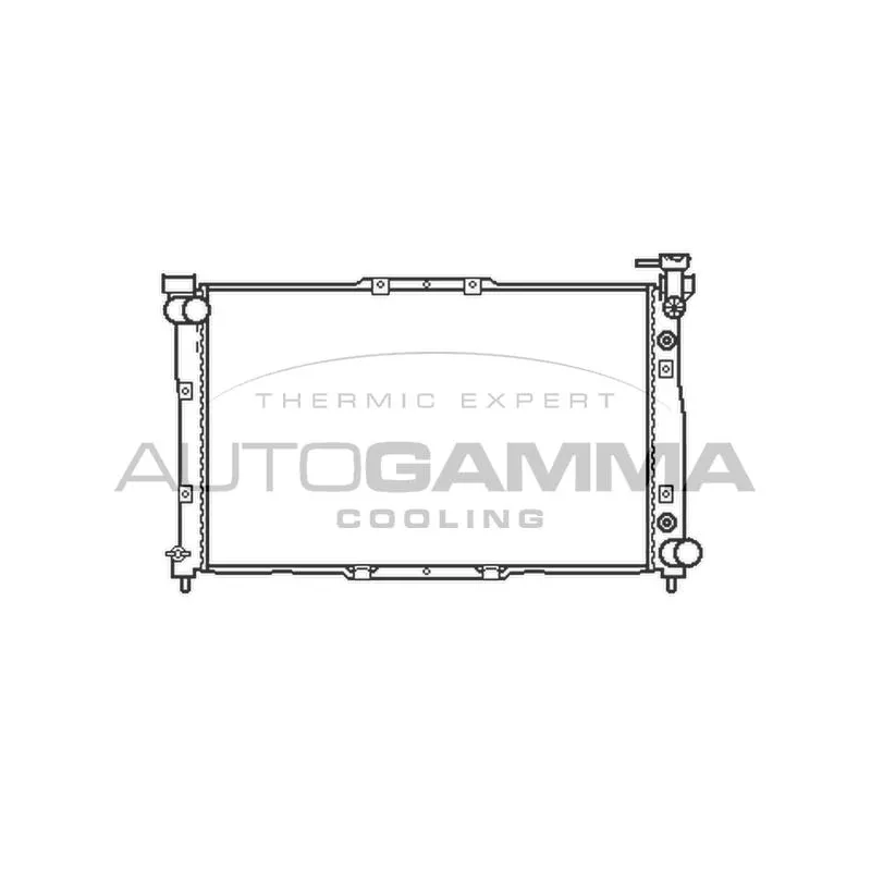 Radiateur, refroidissement du moteur AUTOGAMMA 104523