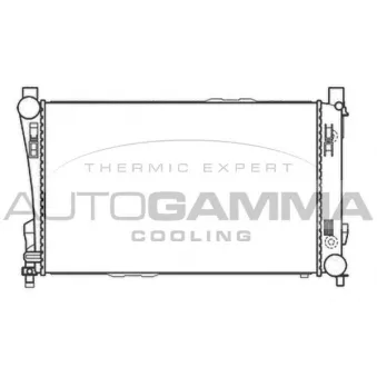 Radiateur, refroidissement du moteur AUTOGAMMA 104526