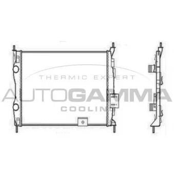 Radiateur, refroidissement du moteur AUTOGAMMA 104527