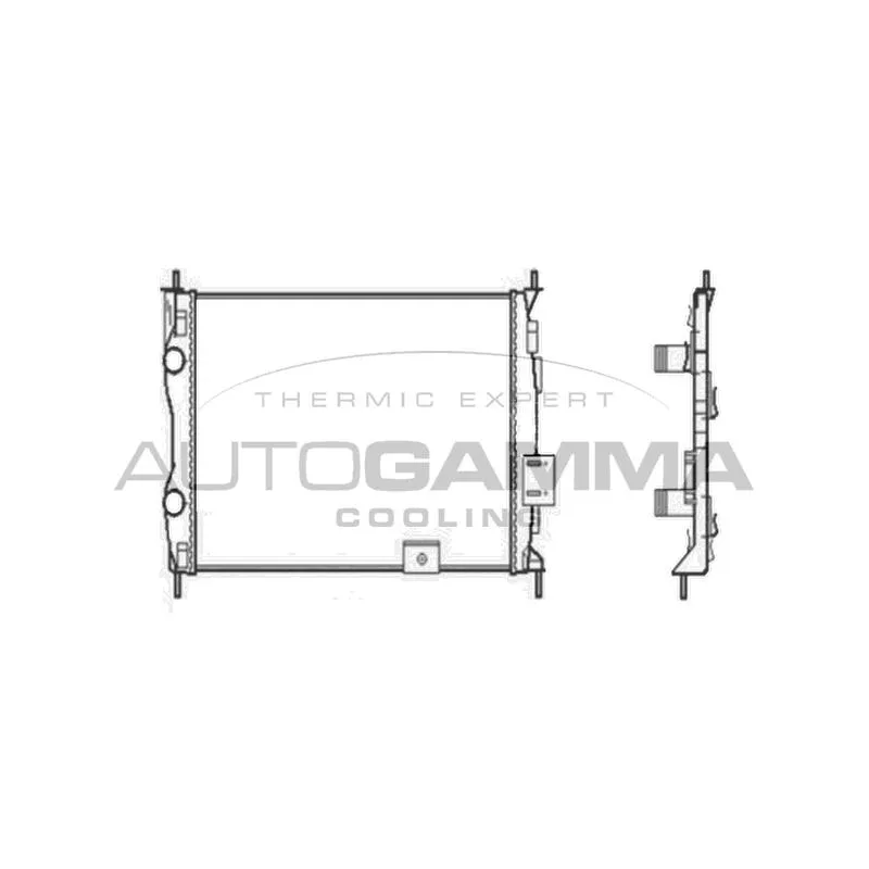 Radiateur, refroidissement du moteur AUTOGAMMA 104528