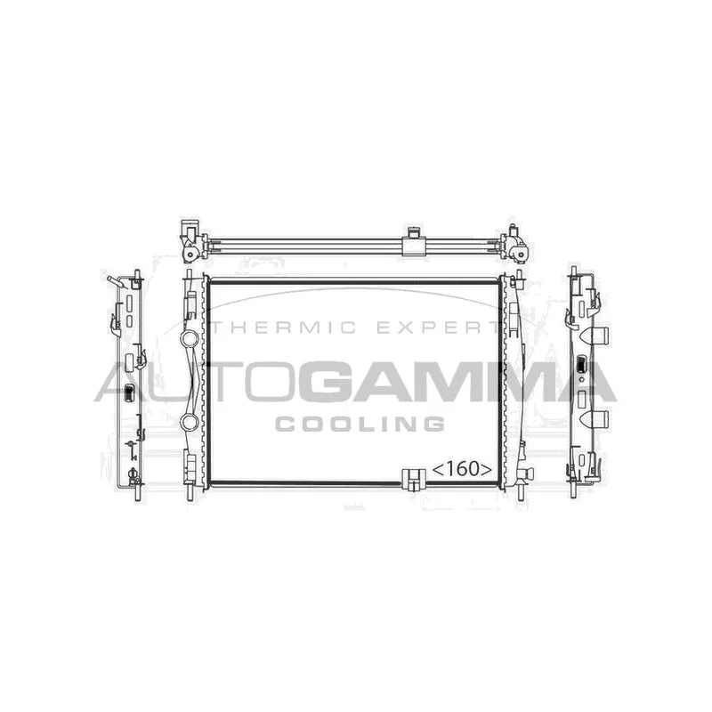 Radiateur, refroidissement du moteur AUTOGAMMA 104531