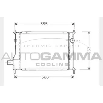 Radiateur, refroidissement du moteur AUTOGAMMA