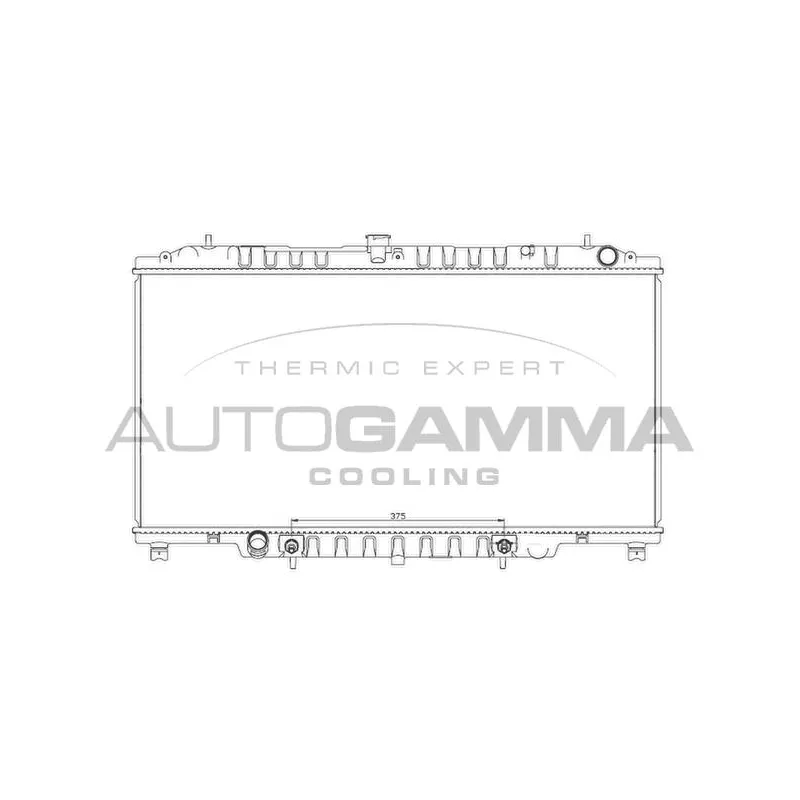 Radiateur, refroidissement du moteur AUTOGAMMA 104543