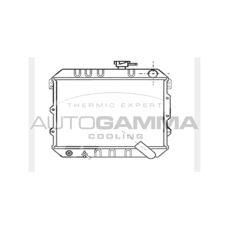 Radiateur, refroidissement du moteur AUTOGAMMA 104547