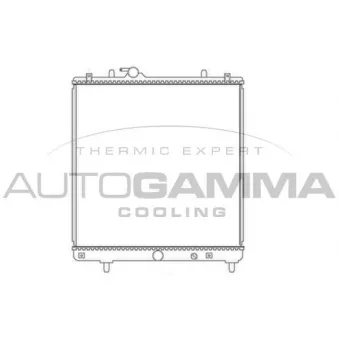 Radiateur, refroidissement du moteur AUTOGAMMA 104549