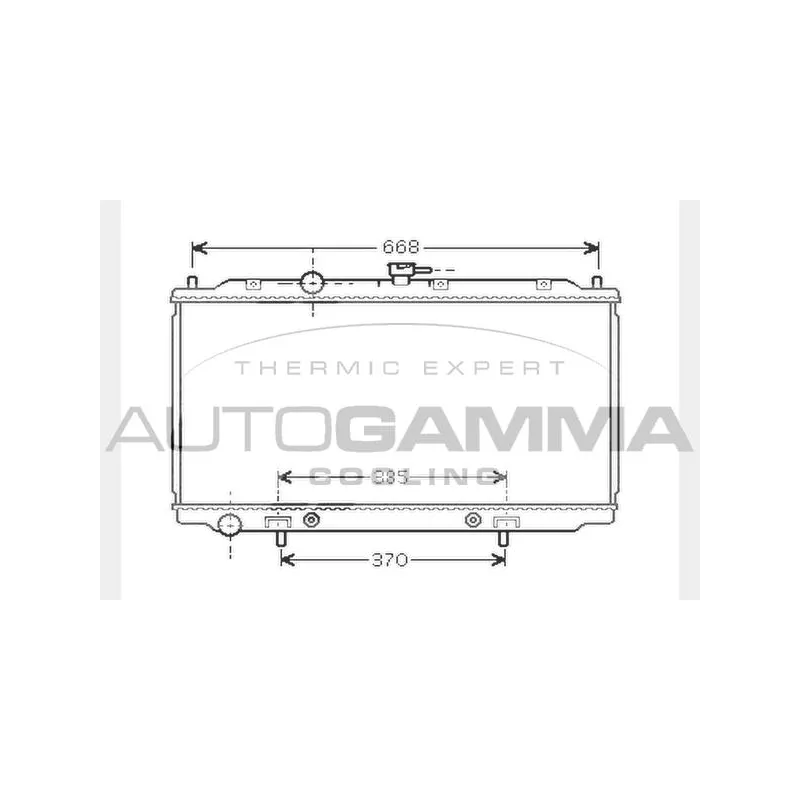 Radiateur, refroidissement du moteur AUTOGAMMA 104553