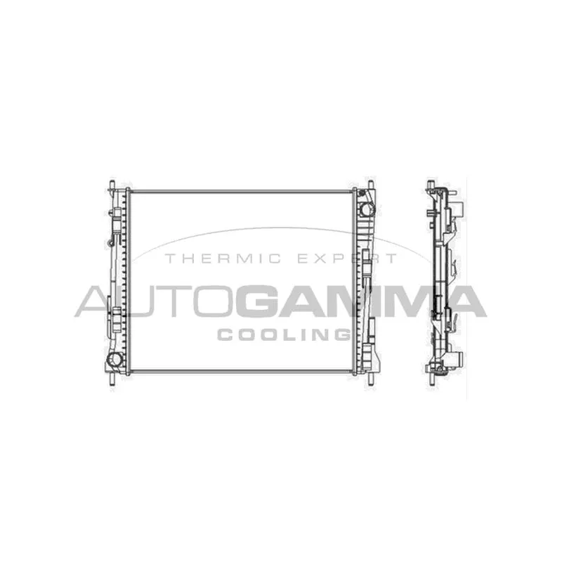 Radiateur, refroidissement du moteur AUTOGAMMA 104561