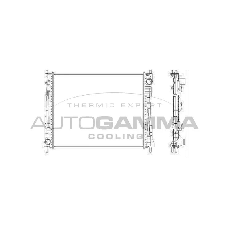 Radiateur, refroidissement du moteur AUTOGAMMA 104562