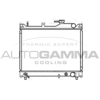 Radiateur, refroidissement du moteur AUTOGAMMA 104564