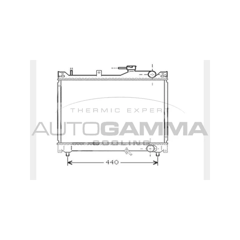 Radiateur, refroidissement du moteur AUTOGAMMA 104565