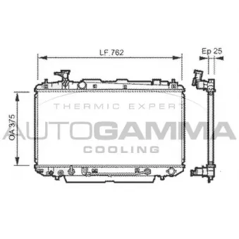 Radiateur, refroidissement du moteur AUTOGAMMA