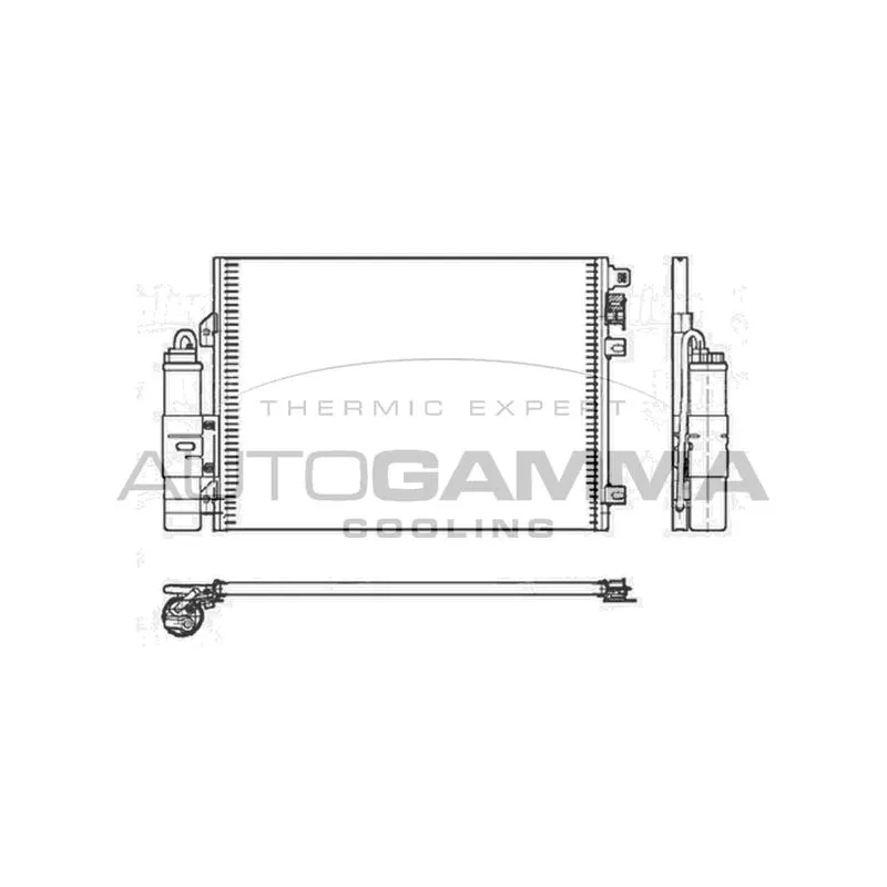 Condenseur, climatisation AUTOGAMMA 104582