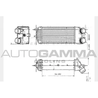Intercooler, échangeur AUTOGAMMA 104585