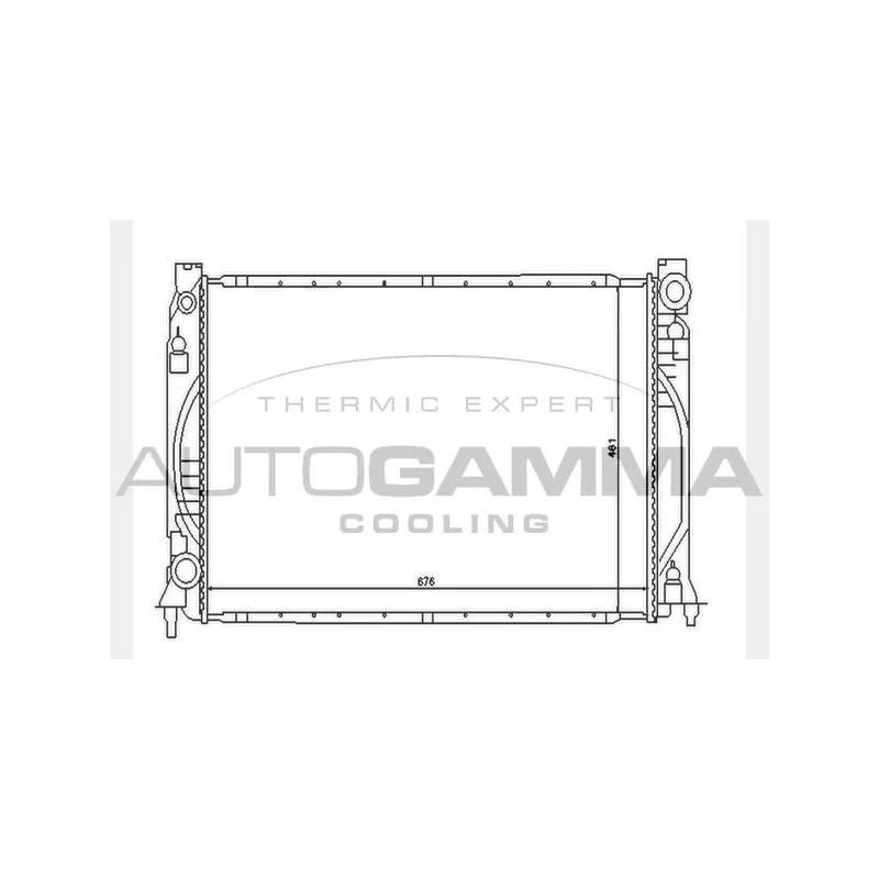 Radiateur, refroidissement du moteur AUTOGAMMA 104591