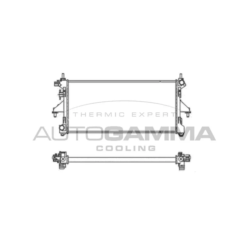 Radiateur, refroidissement du moteur AUTOGAMMA 104592