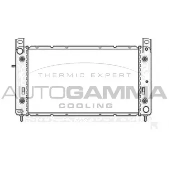 Radiateur, refroidissement du moteur AUTOGAMMA 104593