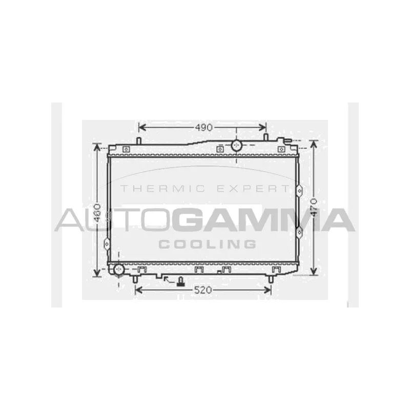 Radiateur, refroidissement du moteur AUTOGAMMA 104594