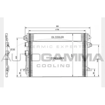 Condenseur, climatisation AUTOGAMMA 104611