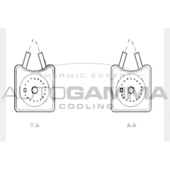 Radiateur d'huile AUTOGAMMA 104613