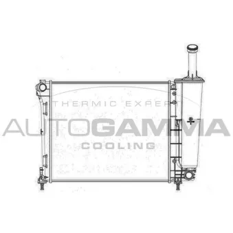 Radiateur, refroidissement du moteur AUTOGAMMA 104618