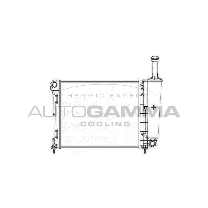 Radiateur, refroidissement du moteur AUTOGAMMA 104618