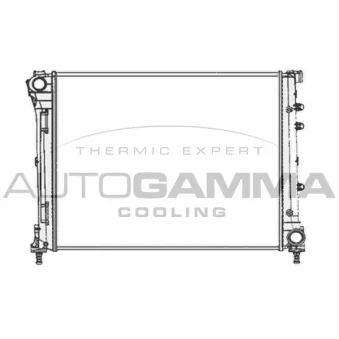 Radiateur, refroidissement du moteur AUTOGAMMA 104619