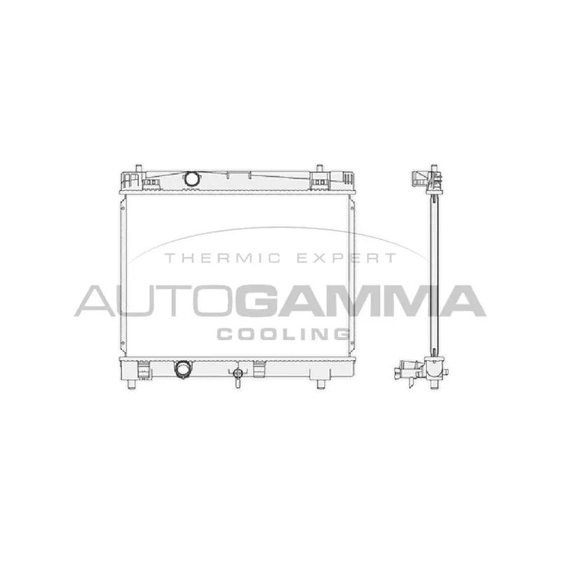 Radiateur, refroidissement du moteur AUTOGAMMA 104622