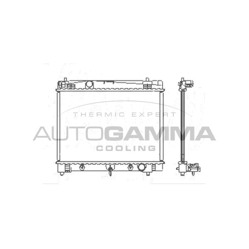 Radiateur, refroidissement du moteur AUTOGAMMA 104623