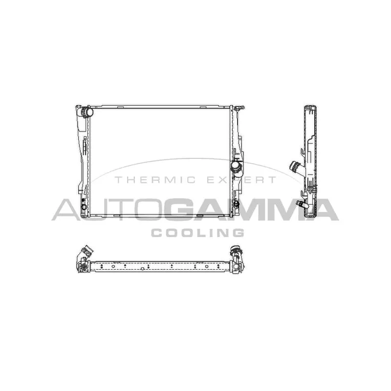Radiateur, refroidissement du moteur AUTOGAMMA 104627