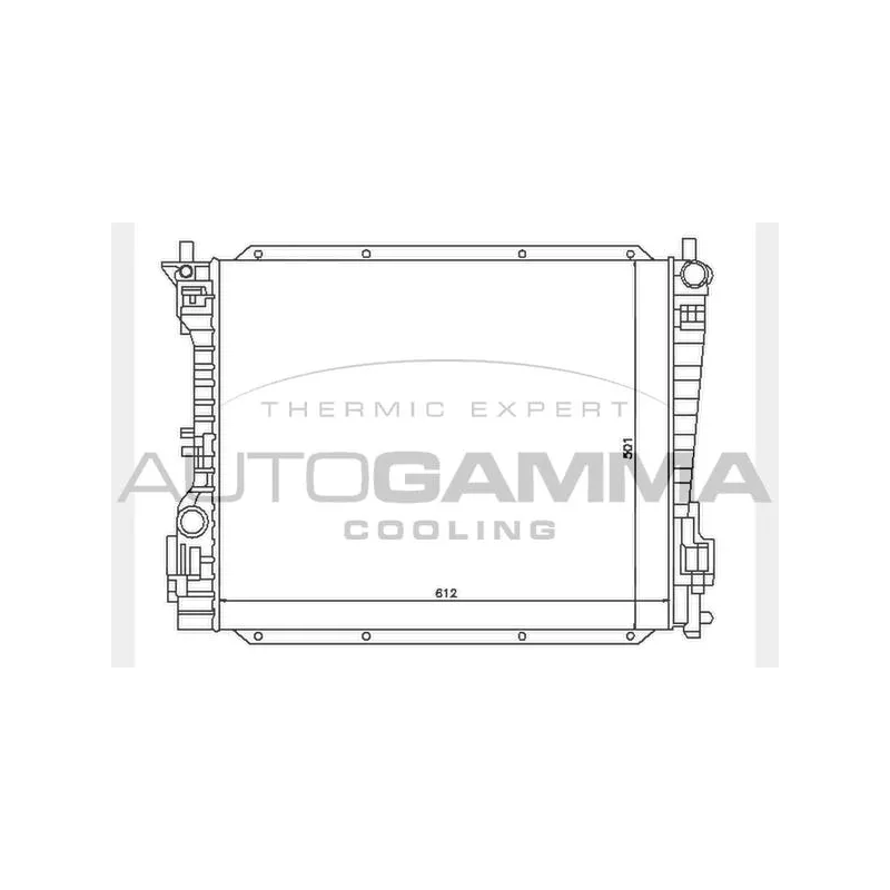 Radiateur, refroidissement du moteur AUTOGAMMA 104638