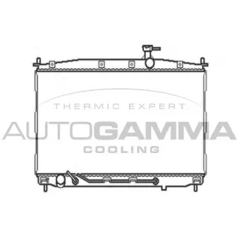 Radiateur, refroidissement du moteur AUTOGAMMA 104644