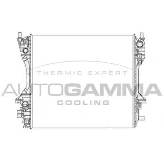 Radiateur, refroidissement du moteur AUTOGAMMA 104651