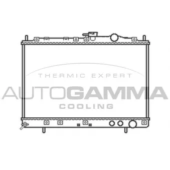 Radiateur, refroidissement du moteur AUTOGAMMA 104655