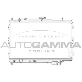 Radiateur, refroidissement du moteur AUTOGAMMA 104658
