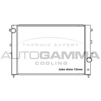 Radiateur, refroidissement du moteur AUTOGAMMA 104664