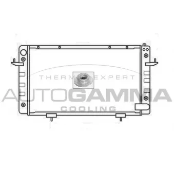Radiateur, refroidissement du moteur AUTOGAMMA 104665