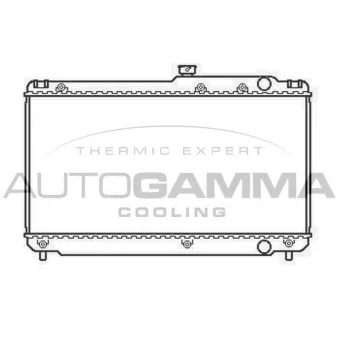 Radiateur, refroidissement du moteur AUTOGAMMA 104669