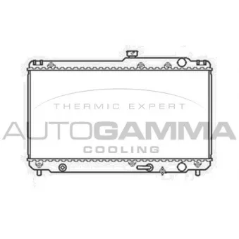 Radiateur, refroidissement du moteur AUTOGAMMA 104670