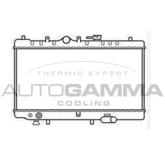 Radiateur, refroidissement du moteur AUTOGAMMA 104672