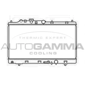 Radiateur, refroidissement du moteur AUTOGAMMA 104673