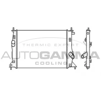 Radiateur, refroidissement du moteur AUTOGAMMA 104674