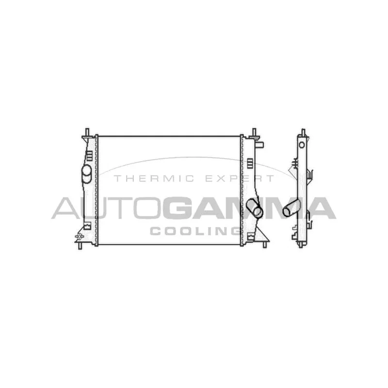 Radiateur, refroidissement du moteur AUTOGAMMA 104674